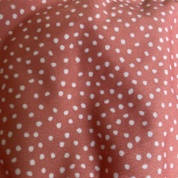 LC Lauren Conrad Printed Ruffle Bandeau Swim Top Size XL Polka Dot - Picture 5 of 6